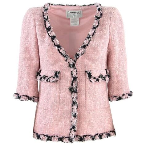 pink chanel style coat|pink tweed Chanel style jacket.